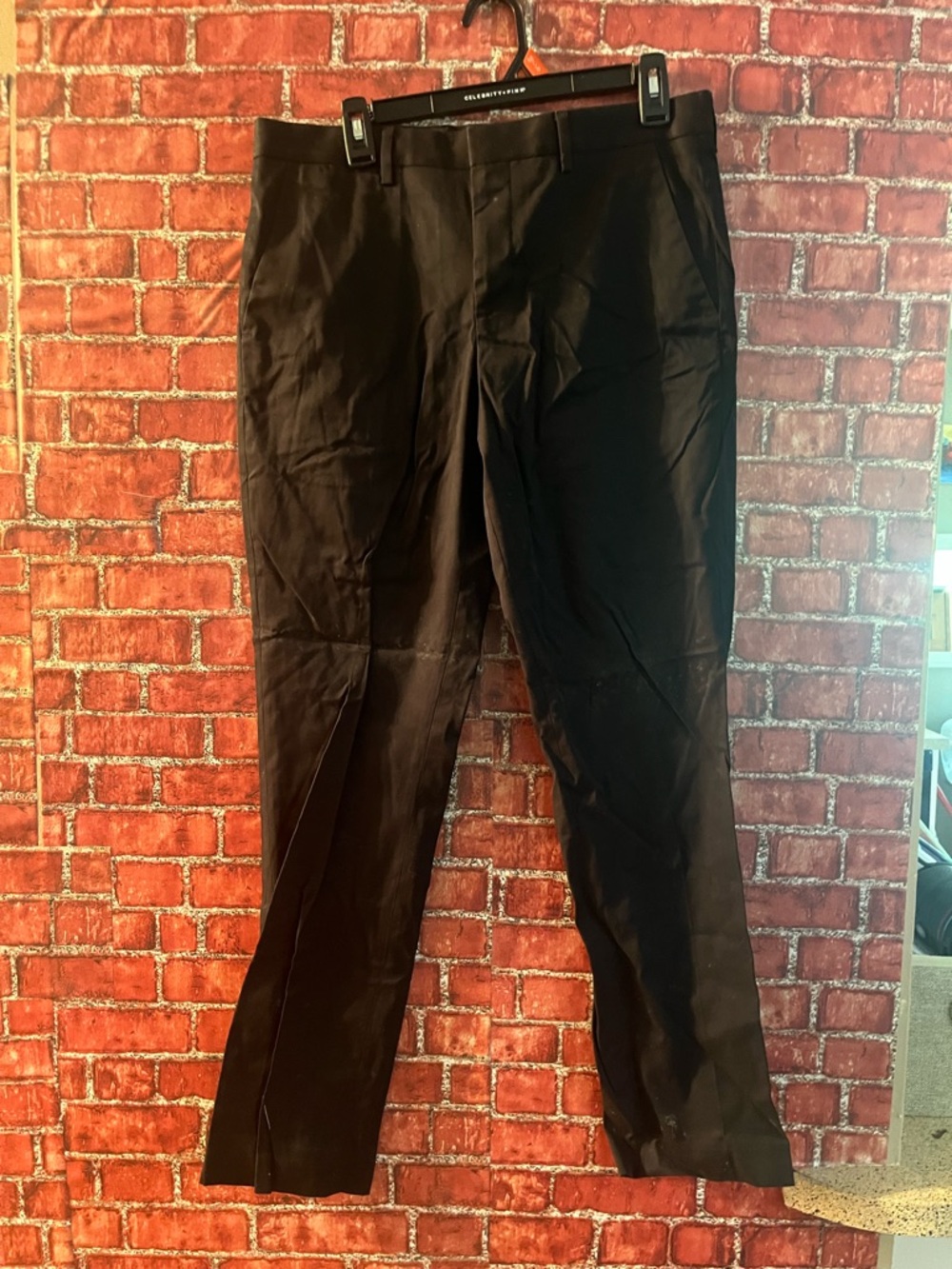 Express Men's Black Dress Pants - Sleek Straight Leg 30x32 (Rm86)